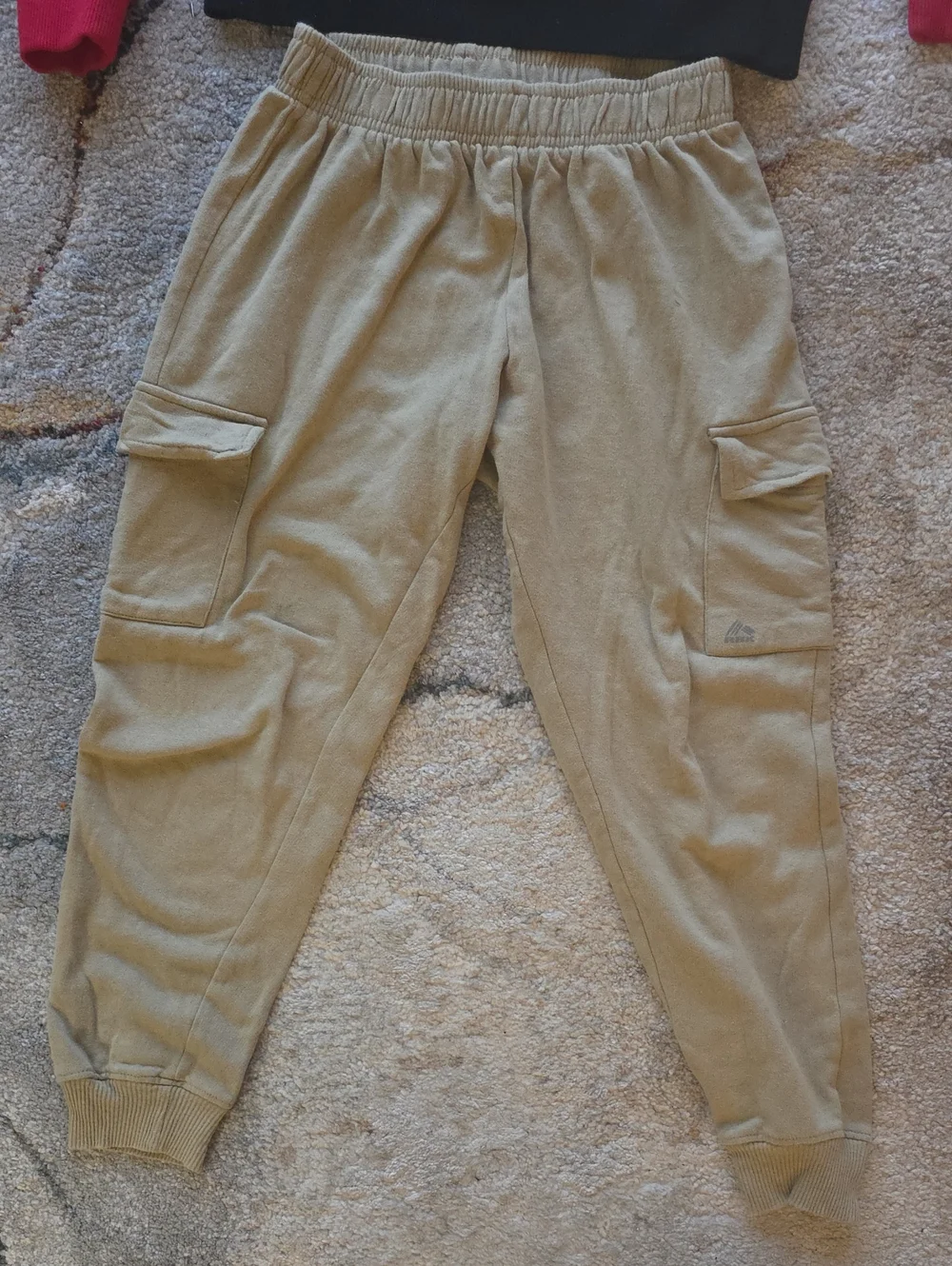 Sweatsuit Chamoion Kangaroo Hoodie Reebock Cargo Bottoms W  tiniest Front Logo